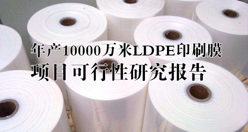 年产10000万米LDPE印刷膜项目可行性研究报告